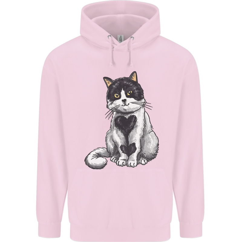 I Love Cats Cute Kitten Childrens Kids Hoodie Light Pink