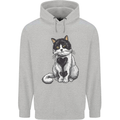 I Love Cats Cute Kitten Childrens Kids Hoodie Sports Grey