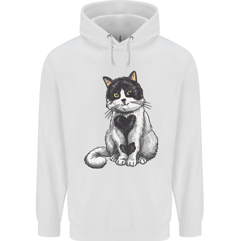 I Love Cats Cute Kitten Childrens Kids Hoodie White