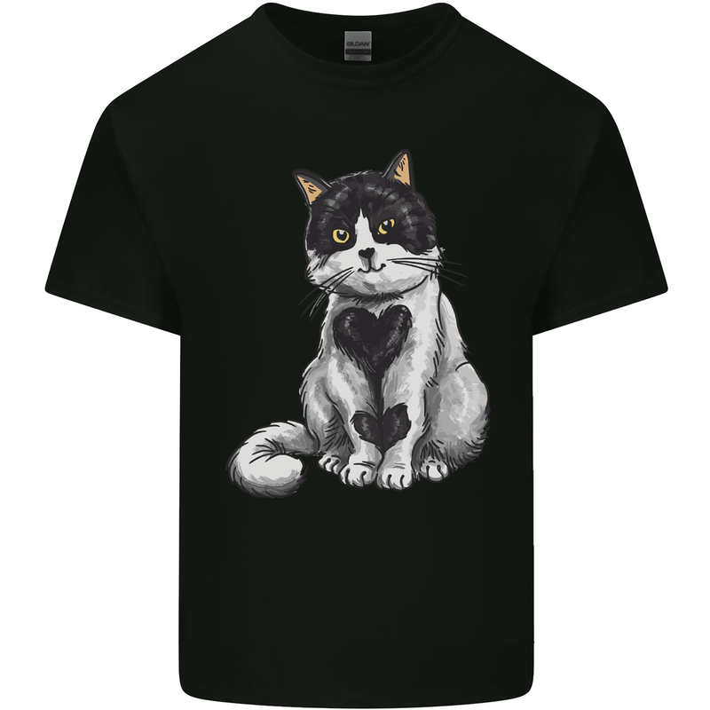 I Love Cats Cute Kitten Kids T-Shirt Childrens Black