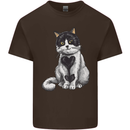 I Love Cats Cute Kitten Kids T-Shirt Childrens Chocolate