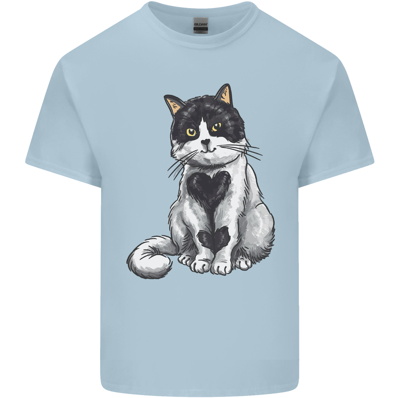 I Love Cats Cute Kitten Kids T-Shirt Childrens Light Blue