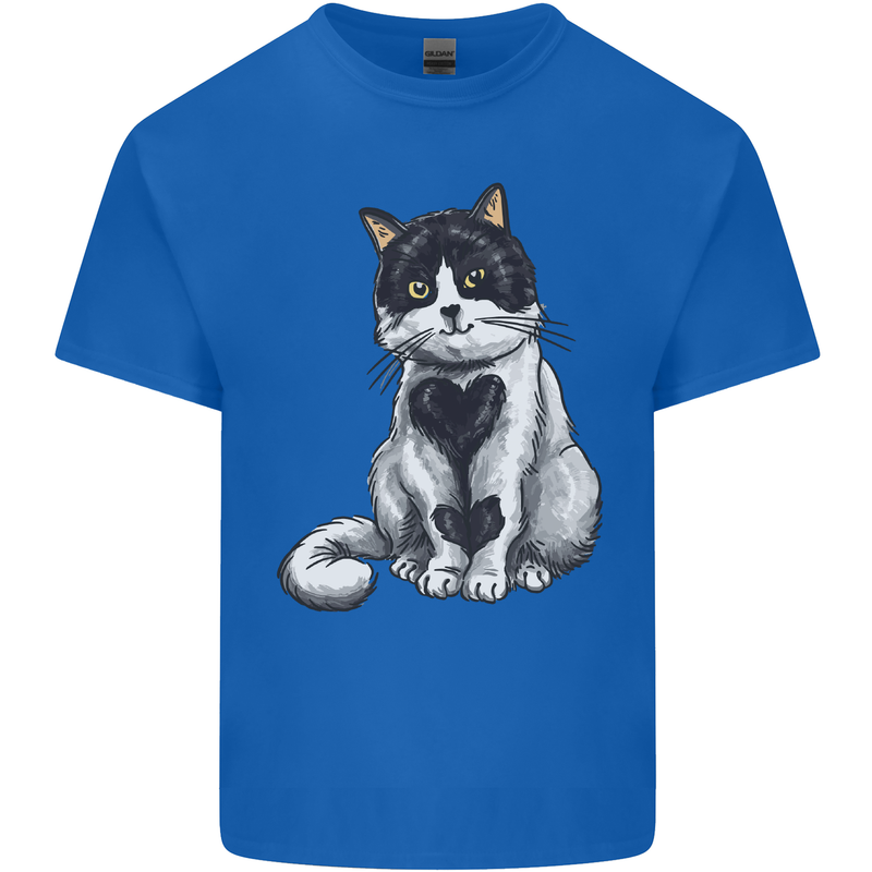 I Love Cats Cute Kitten Kids T-Shirt Childrens Royal Blue