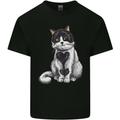 I Love Cats Cute Kitten Mens Cotton T-Shirt Tee Top Black