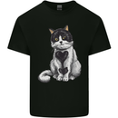 I Love Cats Cute Kitten Mens Cotton T-Shirt Tee Top Black