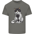 I Love Cats Cute Kitten Mens Cotton T-Shirt Tee Top Charcoal