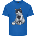 I Love Cats Cute Kitten Mens Cotton T-Shirt Tee Top Royal Blue