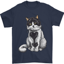 I Love Cats Cute Kitten Mens T-Shirt Cotton Gildan Navy Blue