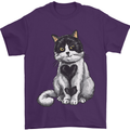 I Love Cats Cute Kitten Mens T-Shirt Cotton Gildan Purple