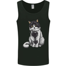 I Love Cats Cute Kitten Mens Vest Tank Top Black