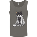 I Love Cats Cute Kitten Mens Vest Tank Top Charcoal