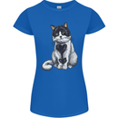 I Love Cats Cute Kitten Womens Petite Cut T-Shirt Royal Blue