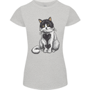 I Love Cats Cute Kitten Womens Petite Cut T-Shirt Sports Grey