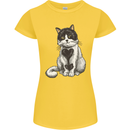 I Love Cats Cute Kitten Womens Petite Cut T-Shirt Yellow
