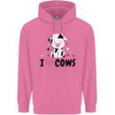I Love Cows Childrens Kids Hoodie Azalea