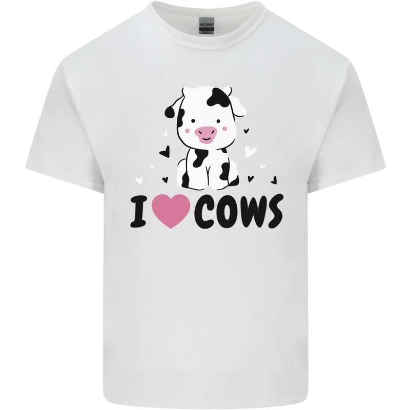 I Love Cows Kids T-Shirt Childrens White