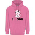 I Love Cows Mens 80% Cotton Hoodie Azelea