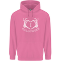 I Love Halloween Funny Skeleton Hand Skull Mens 80% Cotton Hoodie Azelea