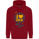 I Love Me Self Loving Confident Funny Quote Childrens Kids Hoodie Red