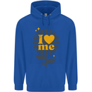 I Love Me Self Loving Confident Funny Quote Childrens Kids Hoodie Royal Blue