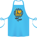 I Love Me Self Loving Confident Funny Quote Cotton Apron 100% Organic Turquoise