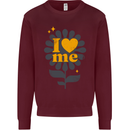 I Love Me Self Loving Confident Funny Quote Kids Sweatshirt Jumper Maroon