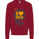 I Love Me Self Loving Confident Funny Quote Kids Sweatshirt Jumper Red