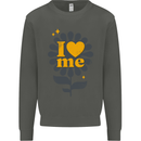 I Love Me Self Loving Confident Funny Quote Kids Sweatshirt Jumper Storm Grey