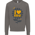 I Love Me Self Loving Confident Funny Quote Mens Sweatshirt Jumper Charcoal