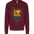 I Love Me Self Loving Confident Funny Quote Mens Sweatshirt Jumper Maroon