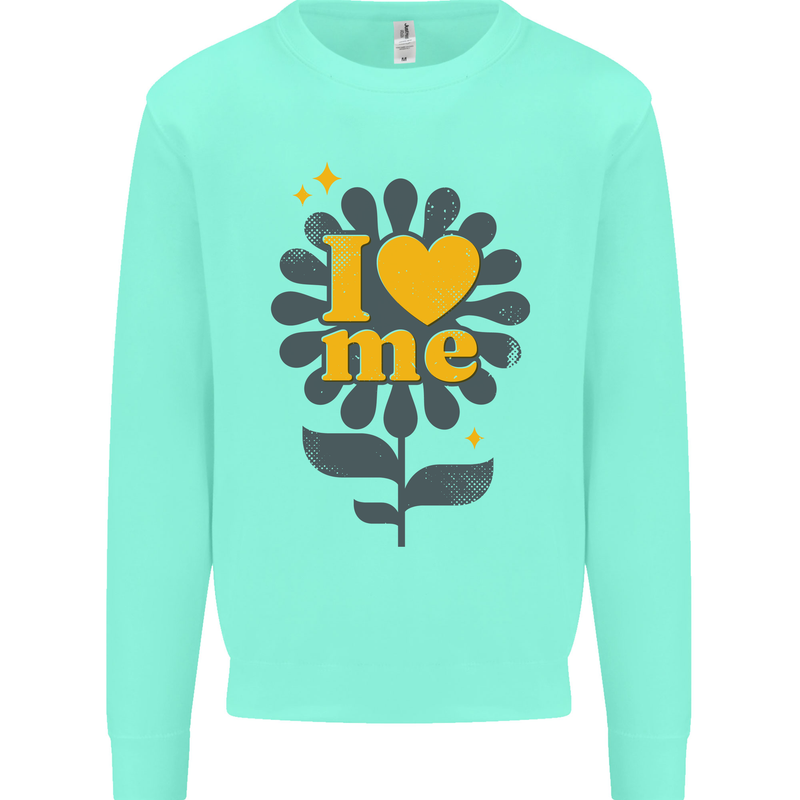 I Love Me Self Loving Confident Funny Quote Mens Sweatshirt Jumper Peppermint
