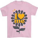 I Love Me Self Loving Confident Funny Quote Mens T-Shirt Cotton Gildan Light Pink