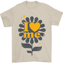 I Love Me Self Loving Confident Funny Quote Mens T-Shirt Cotton Gildan Sand