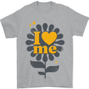 I Love Me Self Loving Confident Funny Quote Mens T-Shirt Cotton Gildan Sports Grey