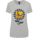 I Love Me Self Loving Confident Funny Quote Womens Wider Cut T-Shirt Sports Grey