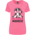 I Love Mooosic Funny Cow DJ Womens Wider Cut T-Shirt Azalea