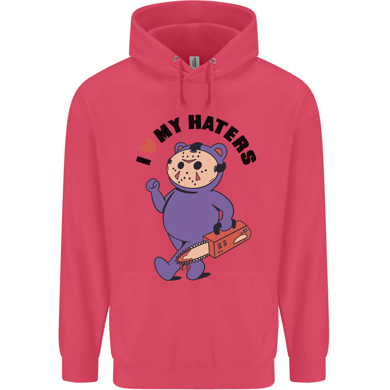 I Love My Haters Funny Halloween Childrens Kids Hoodie Heliconia