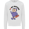 I Love My Haters Funny Halloween Kids Sweatshirt Jumper White