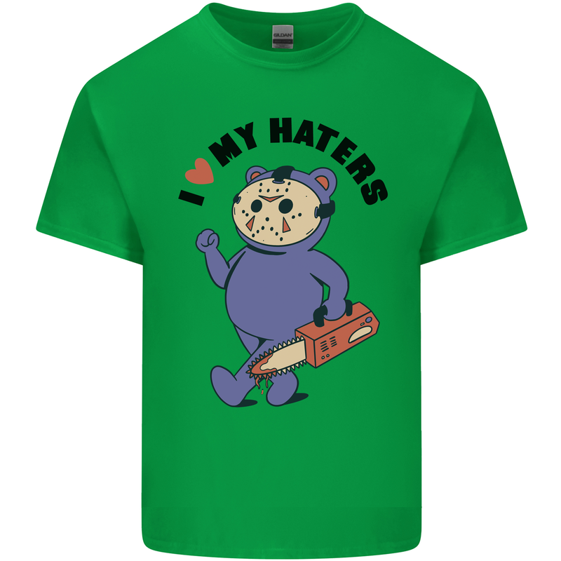 I Love My Haters Funny Halloween Kids T-Shirt Childrens Irish Green