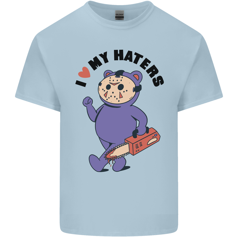 I Love My Haters Funny Halloween Kids T-Shirt Childrens Light Blue