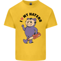 I Love My Haters Funny Halloween Kids T-Shirt Childrens Yellow