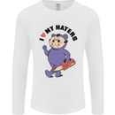 I Love My Haters Funny Halloween Mens Long Sleeve T-Shirt White