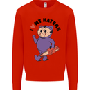 I Love My Haters Funny Halloween Mens Sweatshirt Jumper Bright Red