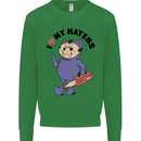 I Love My Haters Funny Halloween Mens Sweatshirt Jumper Irish Green