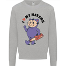 I Love My Haters Funny Halloween Mens Sweatshirt Jumper Sports Grey