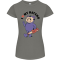 I Love My Haters Funny Halloween Womens Petite Cut T-Shirt Charcoal