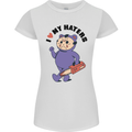 I Love My Haters Funny Halloween Womens Petite Cut T-Shirt White