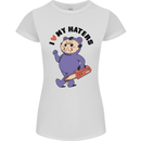 I Love My Haters Funny Halloween Womens Petite Cut T-Shirt White