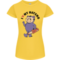 I Love My Haters Funny Halloween Womens Petite Cut T-Shirt Yellow