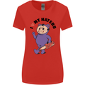I Love My Haters Funny Halloween Womens Wider Cut T-Shirt Red